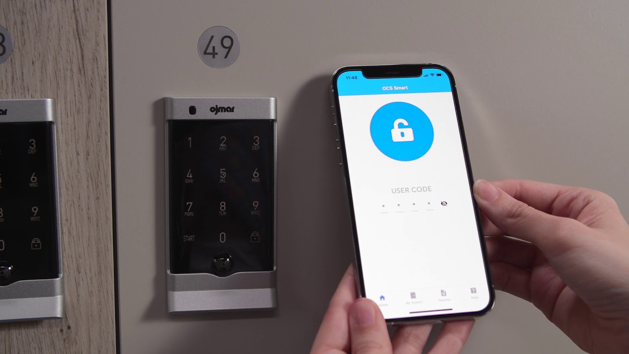 Digital locker system in commercial setting